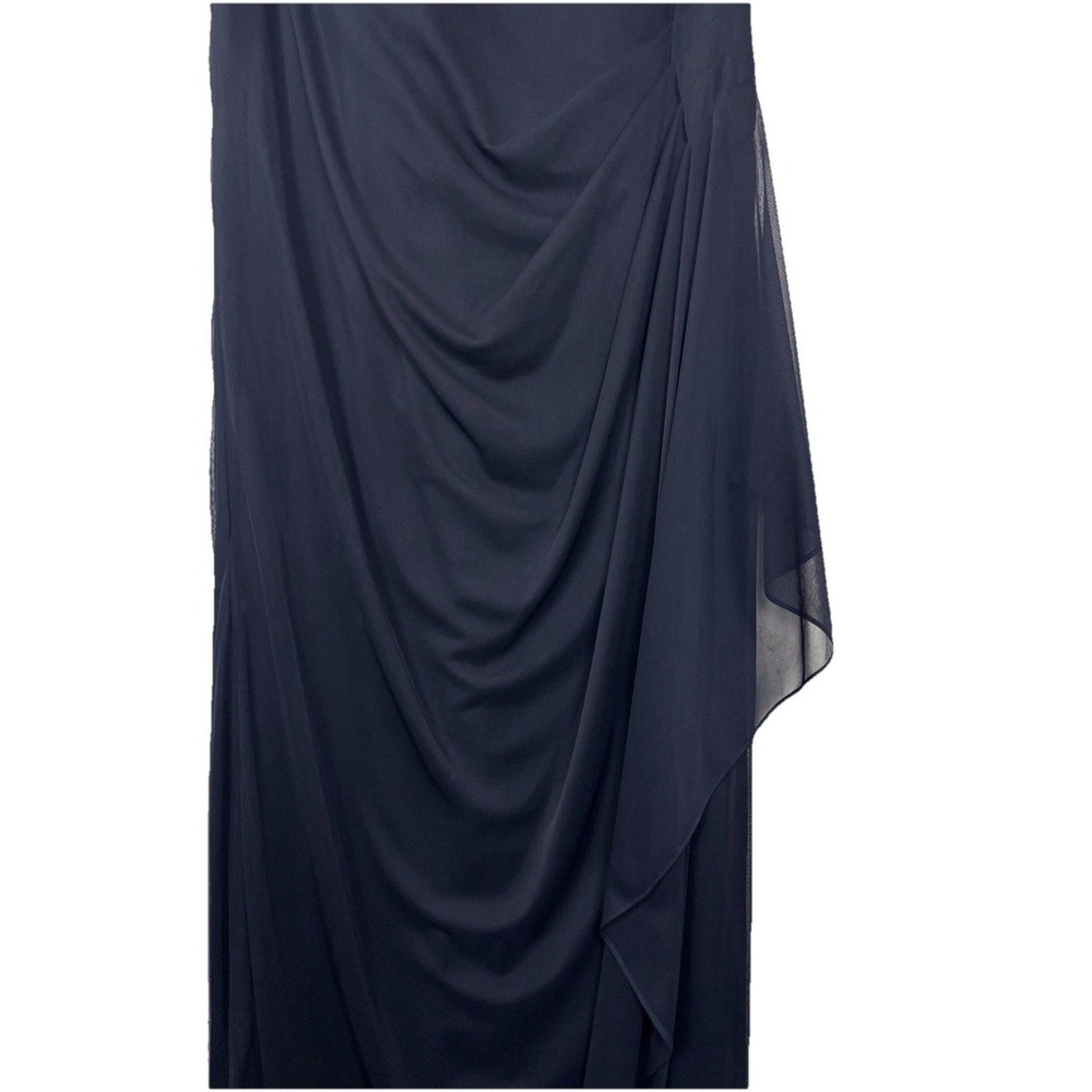 Xscape Plus Size 16W Long Formal Dress Beaded Sequin Illusion Neck Gown Evening - Picture 8 of 14